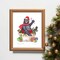 ART PRINT - BEARY MERRY CHIRSTMAS -  Whimsical Drawing of a Bear - Art to Display for the Winter Season - Brighten Any Room for the Holidays product 4